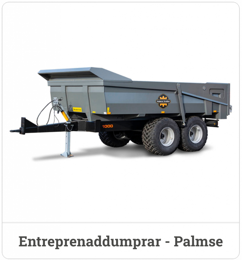 Entreprenaddumper Palmse trailer
